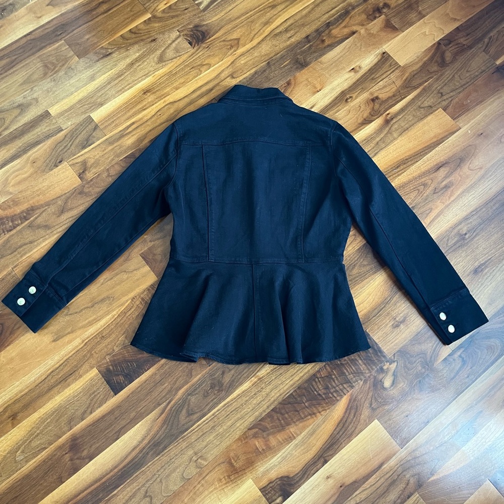 Frame Flounce Denim Jacket Size M, NEW - Picture 8 of 14